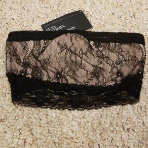 NWT! URBAN BEHAVIOR Black/Blush Lace Sz XS Bandeau